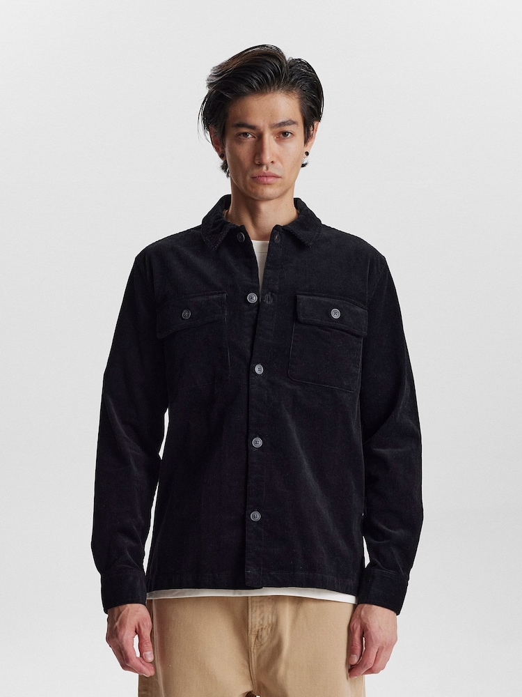 Anerkjendt Black Cord Overshirt - Image 3 of 8