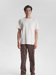Alb - Tricou cu structură din bumbac Anerkjendt 100% - Imaginea 1 din 7