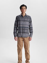 Anerkjendt Grey Jacquard Shirt - Image 1 of 8
