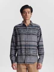 Anerkjendt Grey Jacquard Shirt - Image 3 of 8