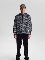 Anerkjendt Blue Jacquard Overshirt - Image 1 of 7