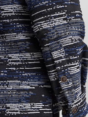 Anerkjendt Blue Jacquard Overshirt - Image 4 of 7