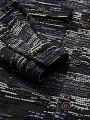 Anerkjendt Blue Jacquard Overshirt - Image 7 of 7