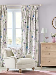 Spring Meadow Floral Sateen Blackout/Thermal Pencil Pleat Curtains - Изображение 1 из 8