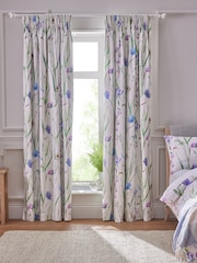 Spring Meadow Floral Sateen Blackout/Thermal Pencil Pleat Curtains - Изображение 3 из 8