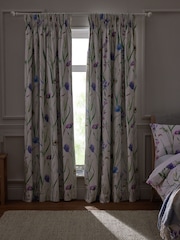 Spring Meadow Floral Sateen Blackout/Thermal Pencil Pleat Curtains - Изображение 4 из 8