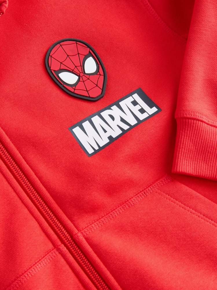 Red Spiderman Zip Through Hoodie (3-16yrs) - Image 4 of 4