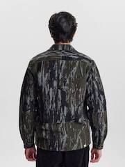 Anerkjendt Green Jacquard Overshirt - Image 2 of 7