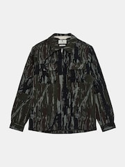 Anerkjendt Green Jacquard Overshirt - Image 5 of 7