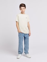 Белый - Lee Boys Badge 100% Cotton T-Shirt - Изображение 2 из 8
