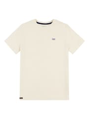 Белый - Lee Boys Badge 100% Cotton T-Shirt - Изображение 6 из 8