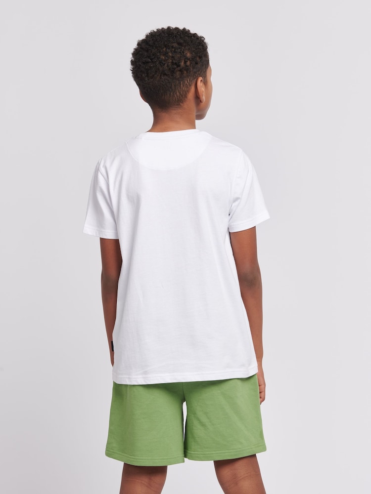Lee White Wobbly Graphic Print T-Shirt - Image 2 of 5 Lee White Wobbly Graphic Print T-Shirt - Image 2 of 5