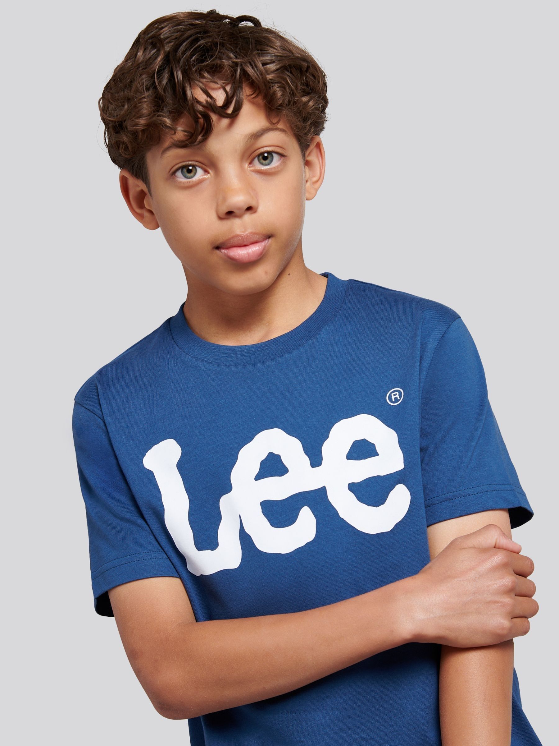 Buy Lee Navy Blue Wobbly Graphic Print T-Shirt from Next USA