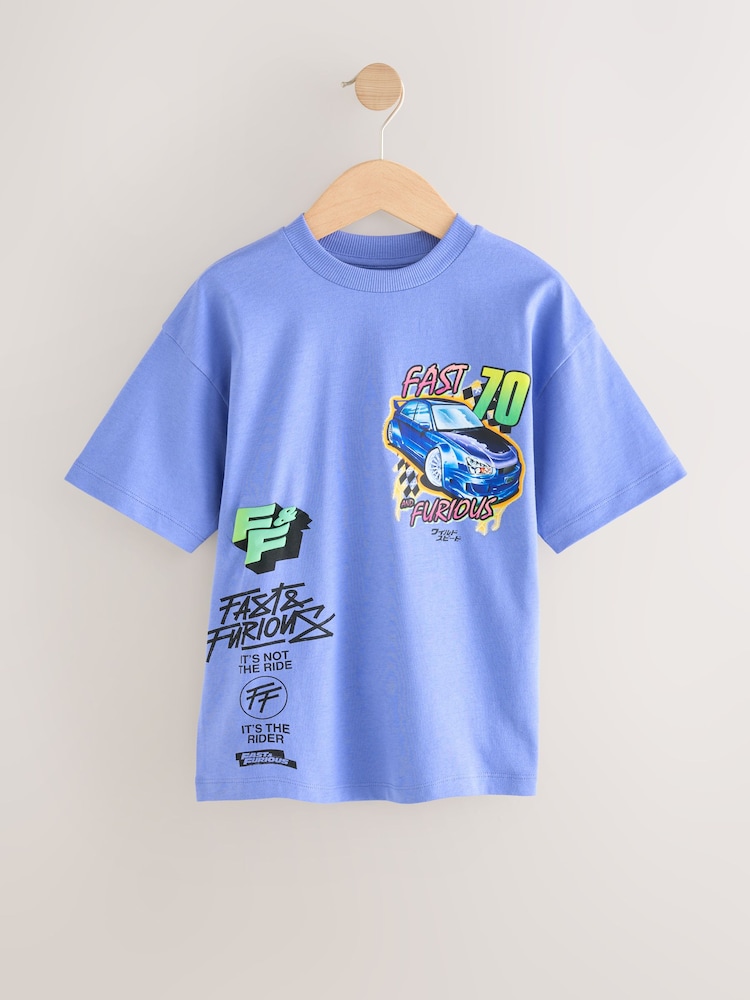 Morado - Camiseta de manga corta Fast And Furious de algodón 100% (3-16 años) - Imagen 1 de 4 Morado - Camiseta de manga corta Fast And Furious de algodón 100% (3-16 años) - Imagen 1 de 4
