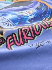 Purple 100% Cotton Fast And Furious Short Sleeve T-Shirt (3-16yrs) - Image 4 of 4