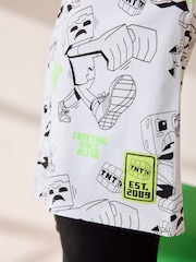 White All Over Print Licensed Minecraft T-Shirt (3-16yrs) - Image 5 of 9