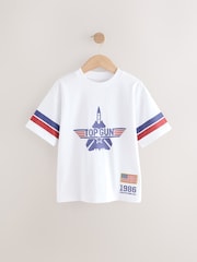 Белый - Top Gun 100% Cotton T-Shirt (3-16yrs) - Изображение 1 из 4