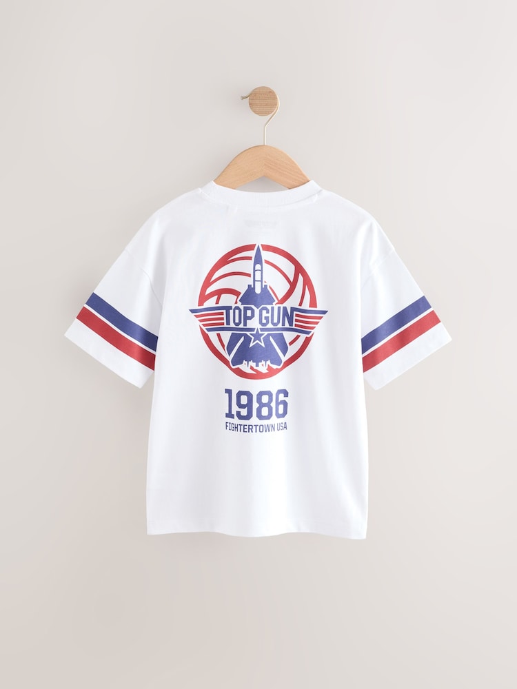 Белый - Top Gun 100% Cotton T-Shirt (3-16yrs) - Изображение 2 из 4