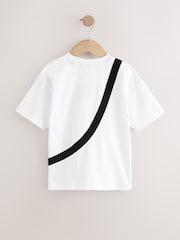 White Licensed Minecraft Bag T-Shirt (3-16yrs) - Image 2 of 6