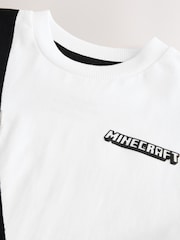 White Licensed Minecraft Bag T-Shirt (3-16yrs) - Image 3 of 6