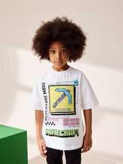 White Bold Licensed Minecraft T-Shirt (3-16yrs) - Image 2 of 5