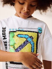 White Bold Licensed Minecraft T-Shirt (3-16yrs) - Image 5 of 5