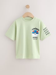 Green Pokémon License Short Sleeve T-Shirt (4-16yrs) - Image 1 of 4