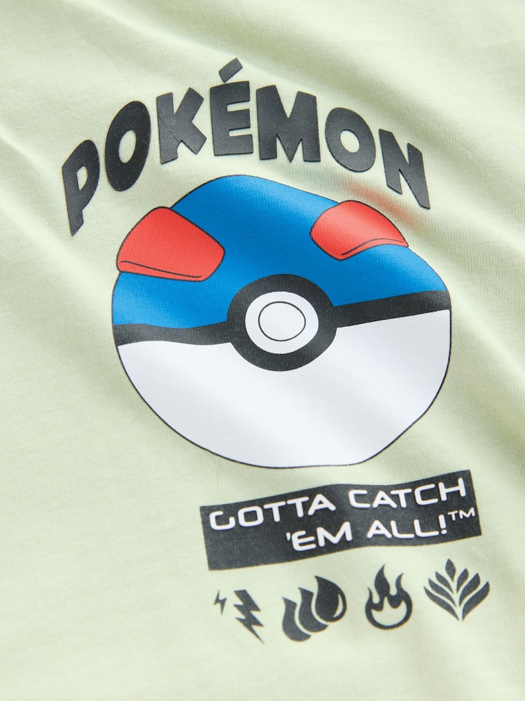 Green Pokémon Short Sleeve T-Shirt (3-16yrs) - Image 3 of 4