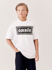 White Oasis Band T-Shirt (3-16yrs) - Image 1 of 1