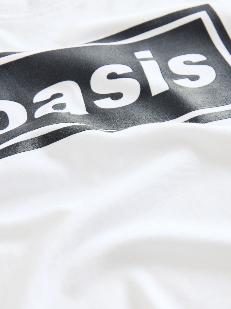 White Oasis Band T-Shirt (3-16yrs) - Image 6 of 6