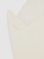 Reiss Off White Art SIngle-Breasted Twill Blazer - Image 8 of 9