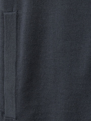 Reiss Blackened Blue Hampshire Merino Wool Funnel-Neck Cardigan - Image 6 of 6