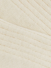 Reiss Ecru Ezra Ribbed Socks With Wool And Cashmere - Image 3 of 3