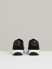 Reiss Black/White Emmett Leather Suede Running Trainers - Image 4 of 5