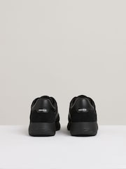 Reiss All Black Emmett Leather Suede Running Trainers - Image 4 of 5