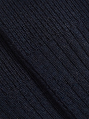 Reiss Navy Ezra Ribbed Socks With Wool And Cashmere - Image 3 of 3