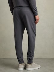 Reiss Blackened Blue Billings Merino-Blend Stretch Joggers - Image 5 of 6
