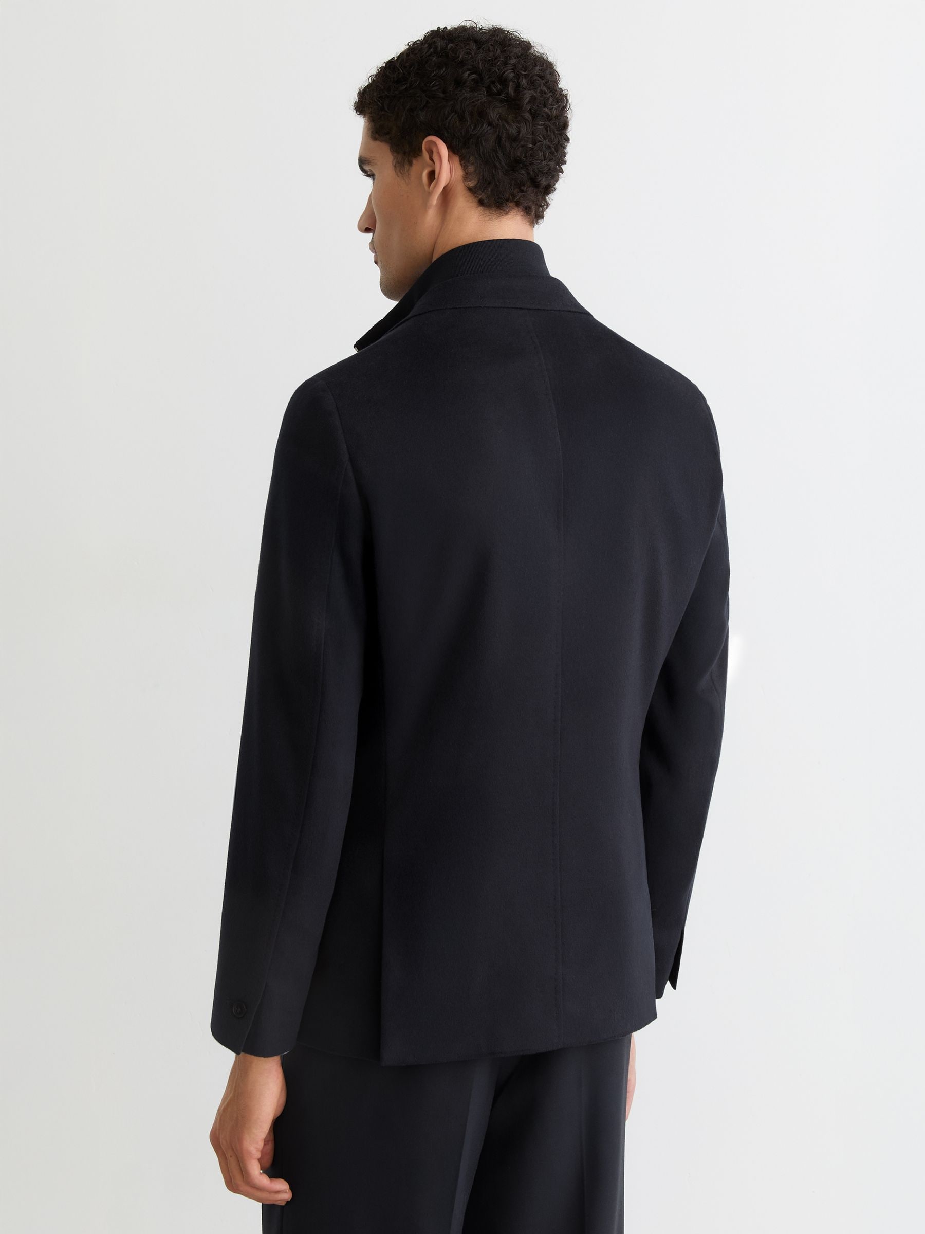 Buy Reiss Navy Patch Single-Breasted Blazer With Gilet Insert