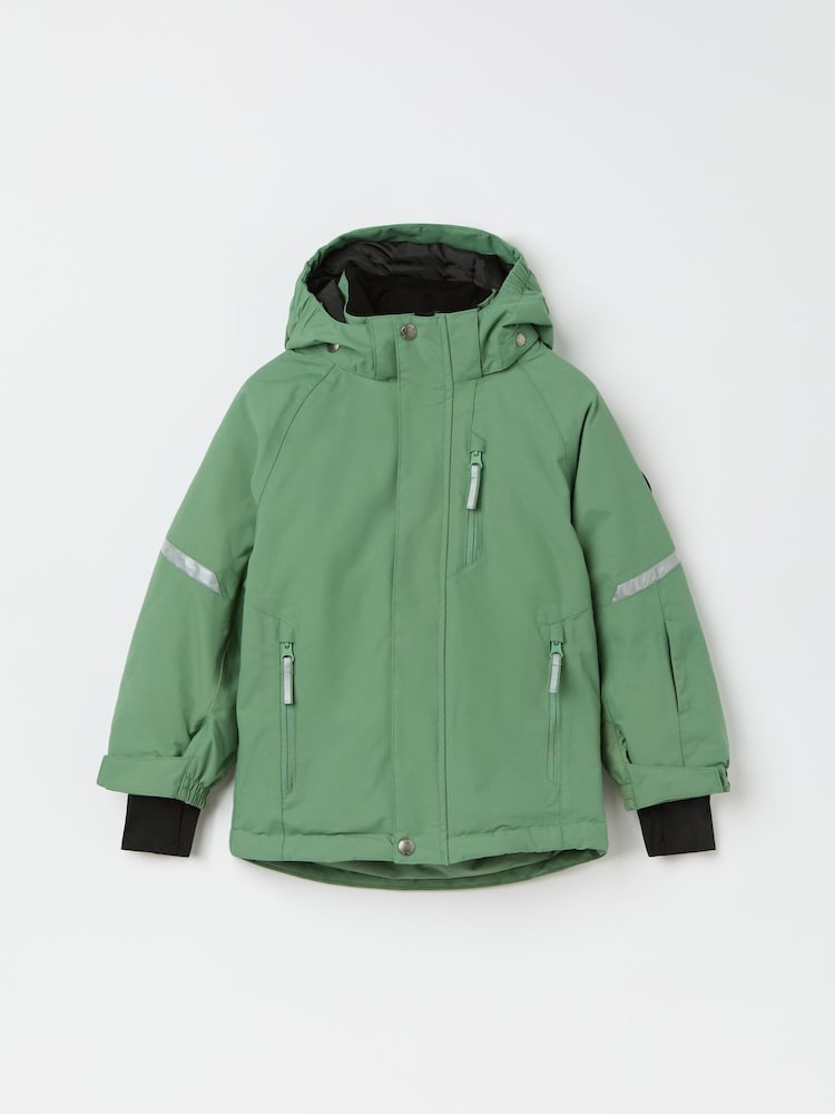 Polarn O Pyret Green Waterproof Padded Ski Jacket - Image 1 of 5