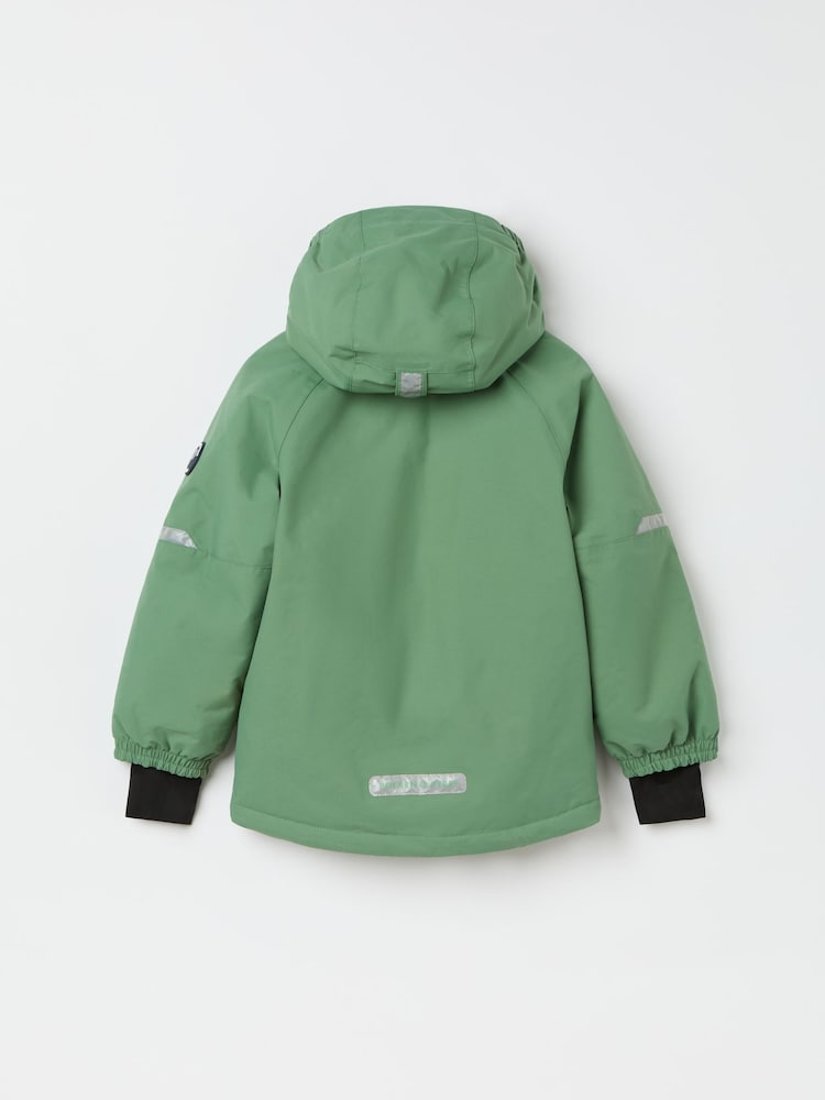 Polarn O Pyret Green Waterproof Padded Ski Jacket - Image 2 of 5