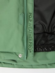 Polarn O Pyret Green Waterproof Padded Ski Jacket - Image 4 of 5