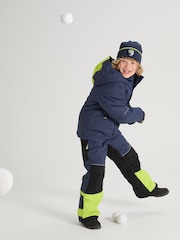 Polarn O Pyret Blue Waterproof Padded Ski Jacket - Image 1 of 9