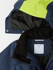 Polarn O Pyret Blue Waterproof Padded Ski Jacket - Image 6 of 9