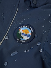 Polarn O Pyret Blue Waterproof Padded Ski Jacket - Image 9 of 9