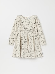Polarn O. Pyret Natural Organic Cotton Polka Dot Print Dress - Image 1 of 4