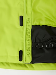 Polarn O Pyret Yellow Waterproof Padded Ski Jacket - Image 9 of 11