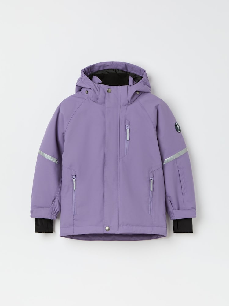 Polarn O Pyret Purple Waterproof Padded Ski Jacket - Image 1 of 5