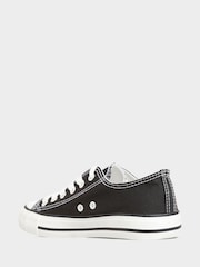 Yours Curve Black & White Extra Wide Fit Canvas Leopard Print Low Trainers - Image 2 of 5