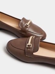 Yours Curve Brown Extra Wide Fit Snaffle Loafers - Image 5 of 5