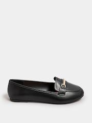 Yours Curve Black Extra Wide Fit Snaffle Loafers - Image 3 of 5